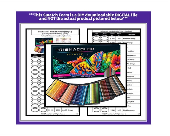 Formulario de muestra: Lápices de colores Prismacolor Premier 150