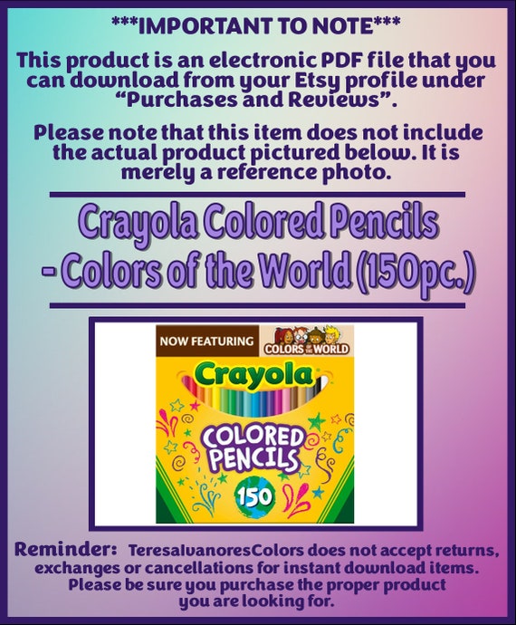 Crayola Colored Pencils, Colors of the World