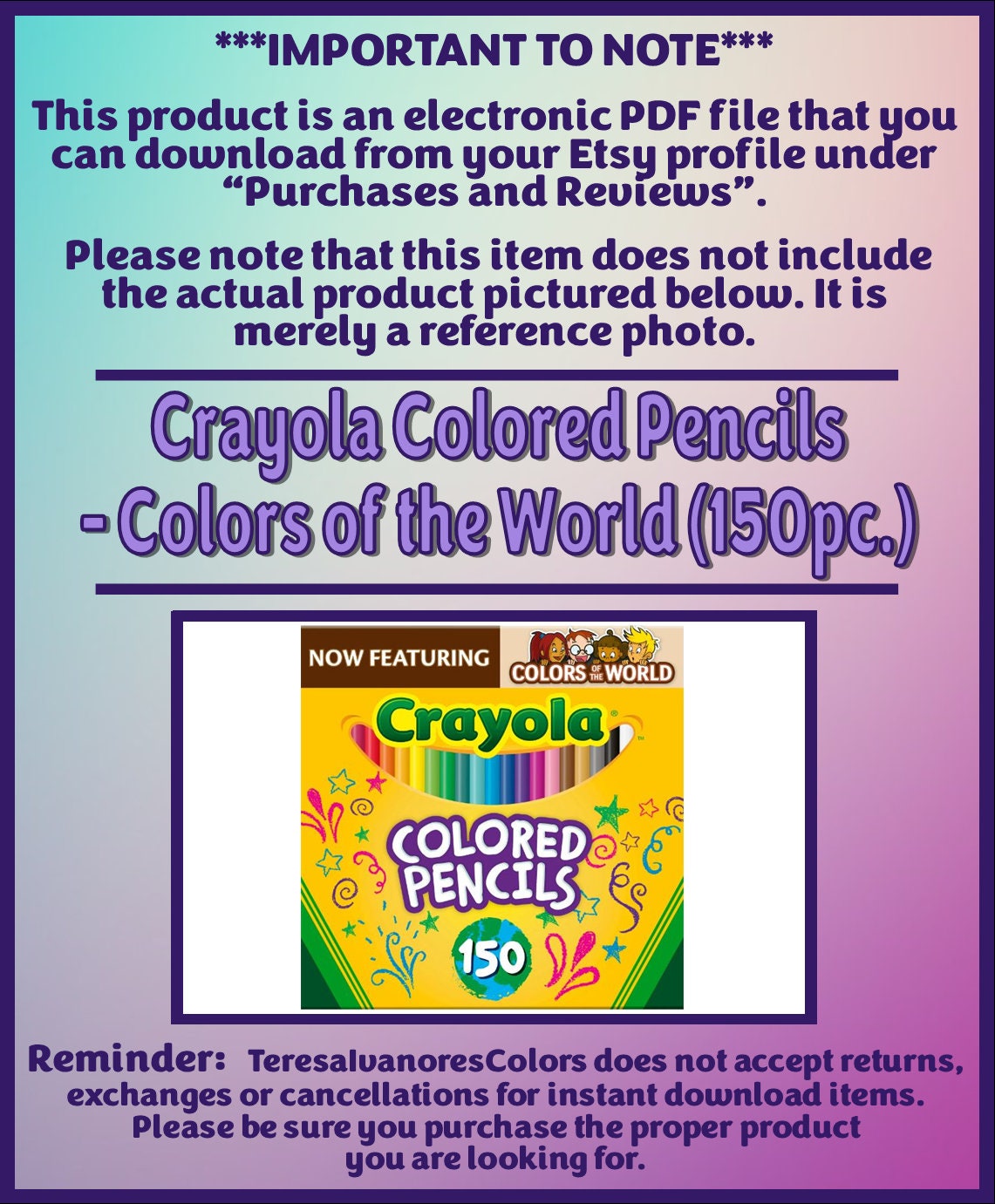 Swatch Form: POSCA Colored Pencils 36pc. 