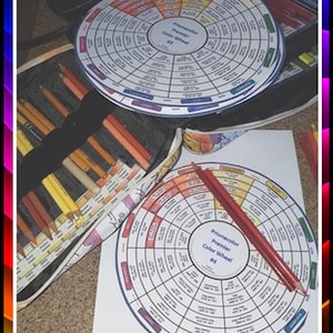 Faber-Castell Colored Pencils - Classic (100pc.) - 800 Series - (Greytones Included) - Color Wheel Set by Teresa Ivanore image 3