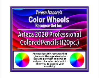 Arteza Professional Colored Pencils (120pc.) - Color Wheel Set by Teresa Ivanore