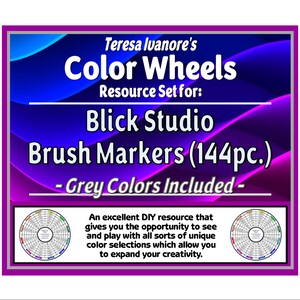 Blick Studio Brush Markers (143pc.) - (Greytones Included) - Color Wheel Set by Teresa Ivanore