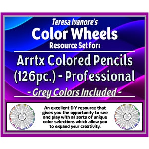 Arrtx Professional-kleurpotloden (126 stuks) (inclusief grijstinten) - kleurenwielset van Teresa Ivanore