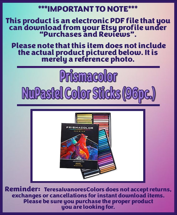 Swatch Form: Prismacolor Nupastel Color Sticks (096pc.) (black