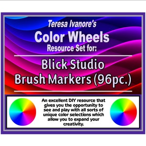 Blick Studio Brush Markers (096pc.) - Color Wheel Set by Teresa Ivanore