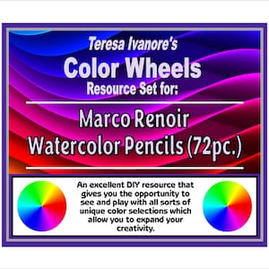 Marco Renoir Watercolor Pencils (072pc.) - Color Wheel Set by Teresa Ivanore