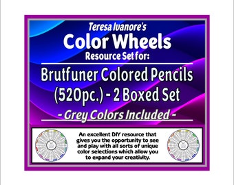 Brutfuner Buntstifte (520 Teile) - (Grautöne enthalten) - Farbrad Set von Teresa Ivanore