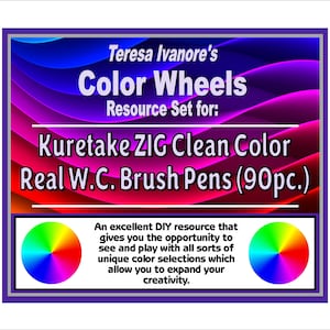 Kuretake ZIG Clean Color Watercolor Brush Pens (090pc.) - Color Wheel Set by Teresa Ivanore