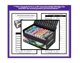 Swatch Form: Blick Studio Brush Markers 144pc. 