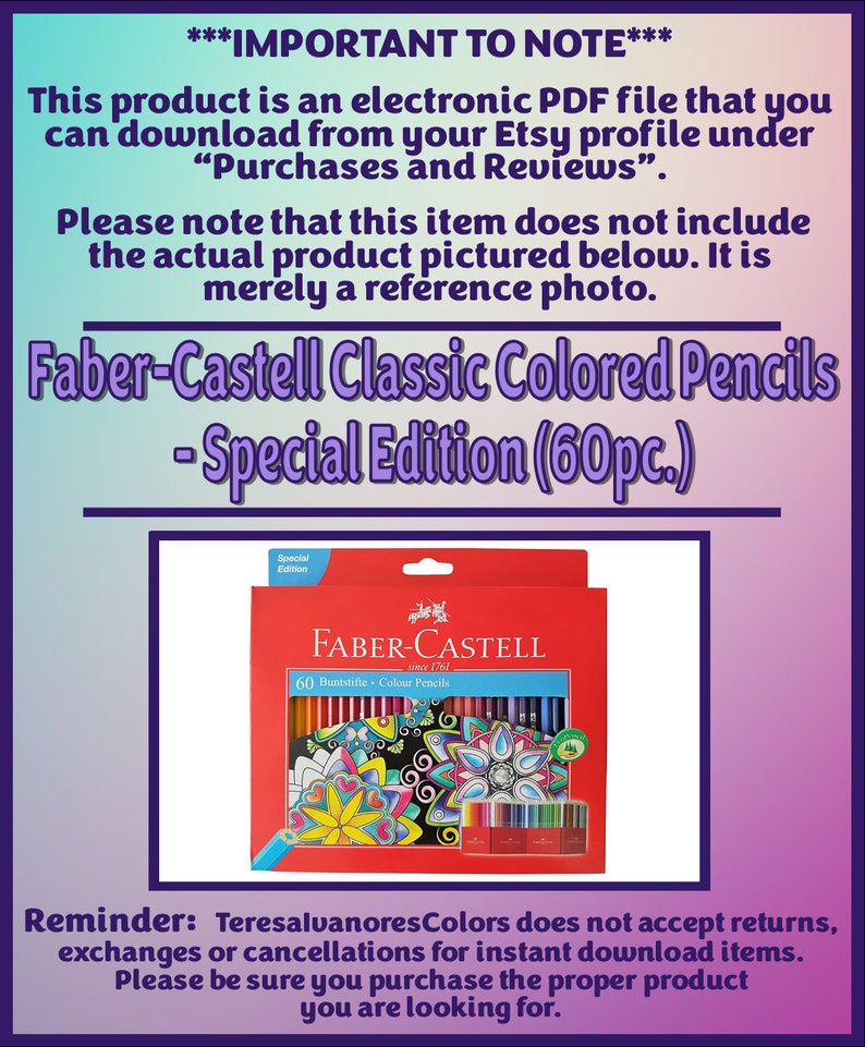 May include: A red box with a white label that says "Faber-Castell" and "60 Buntstifte - Colour Pencils". The box contains a set of 60 coloured pencils. The pencils are arranged in a rainbow pattern. The box is on a white background.