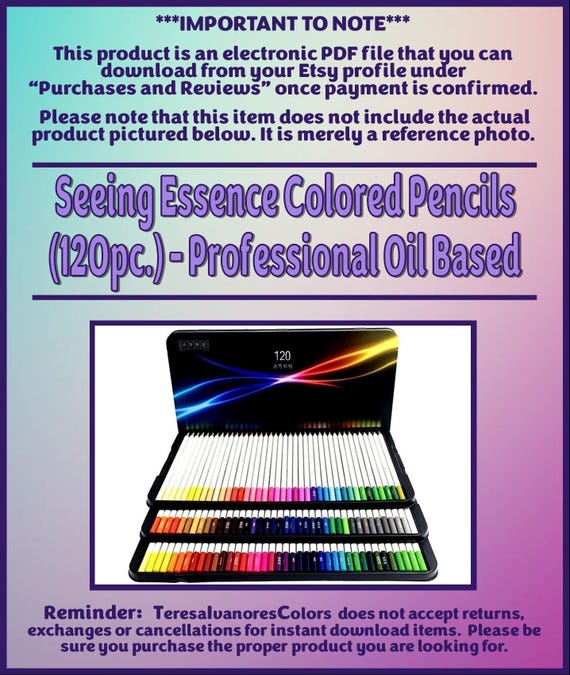 Seeing Essence Colored Pencils (120pc.) - Professional Oil Based