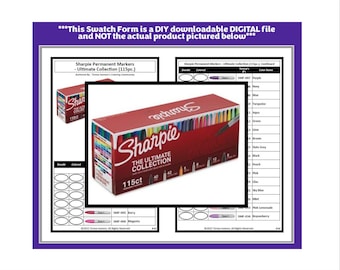 Swatch Form: Sharpie Markers - Ultimate Collection (115pc.) (Black & White Version)
