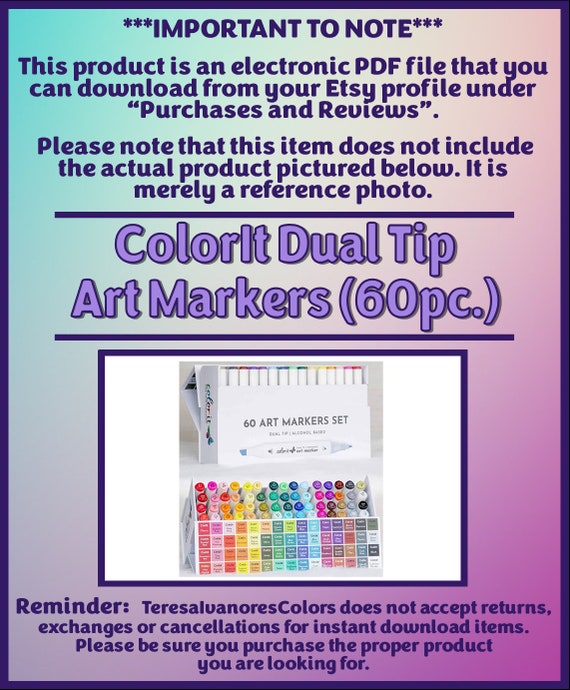 ColorIt Premium Dual Tip Markers