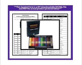 Swatch Form: Karismacolor Professional Coloured Pencils (048pc