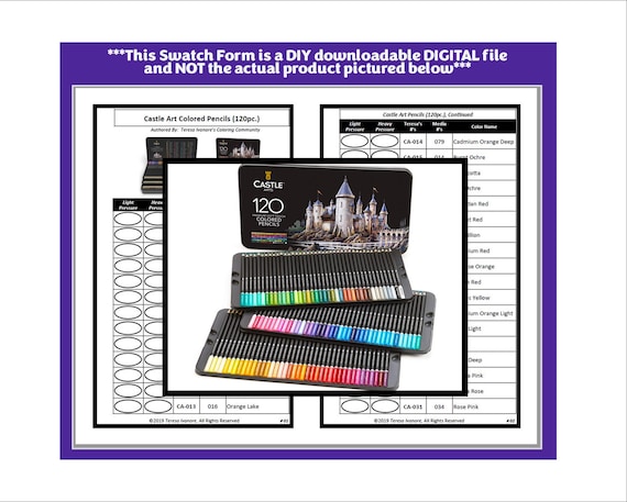 Castle Art Supplies 120 Colored Pencils Set