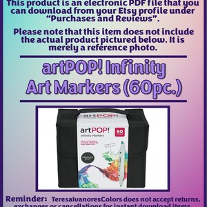 Swatch Form: Artpop! Infinity Art Markers (060pc.) (black & White ...