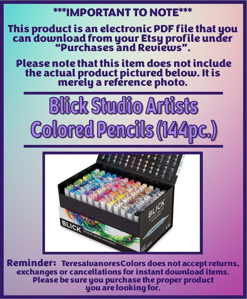 Swatch Form: Blick Studio Brush Markers (144pc.) (black & White Version ...