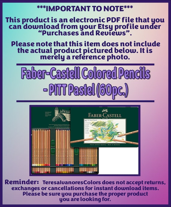 Swatch Form: Faber-castell Pitt Pastel Pencils 60pc. 