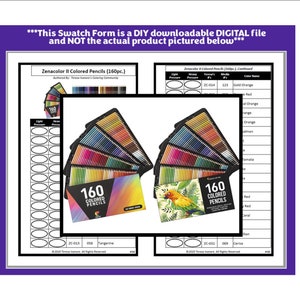 Formato de muestra: Lápices de colores Zenacolor (160 piezas) (versión en blanco y negro)