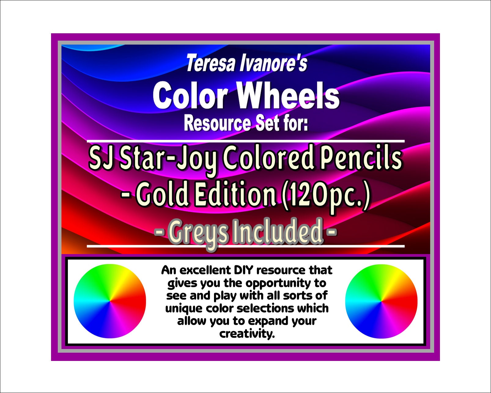 SJ STAR-JOY Gold Edition 120 Colored Pencils for Adult Coloring