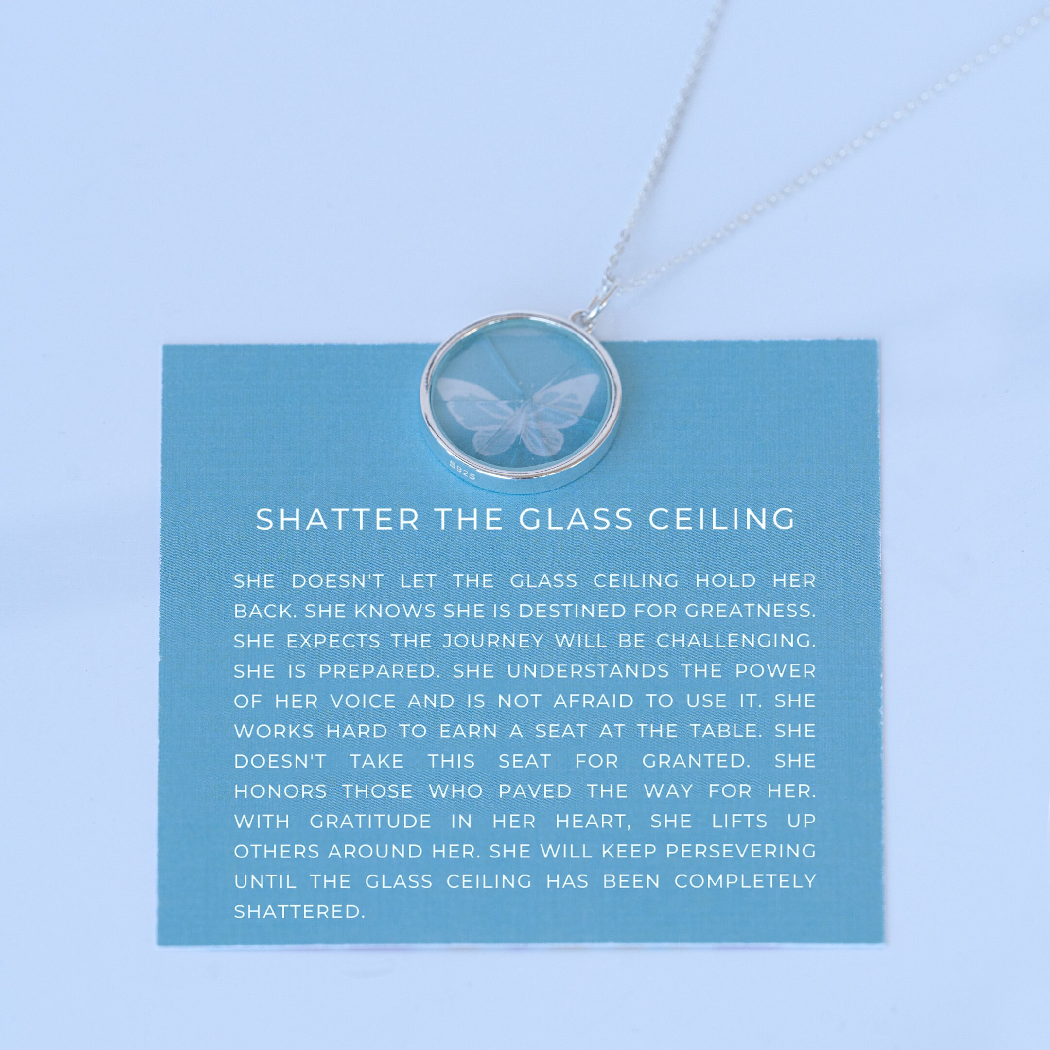Shatter the Glass Ceiling Necklace Graduation Gift Women - Etsy Canada