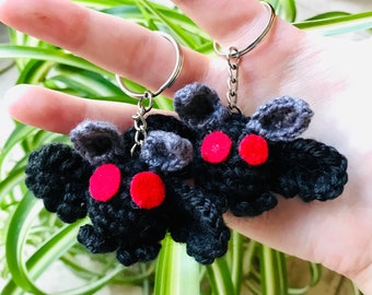 Mothman Keychain DIGITAL amigurumi crochet pattern