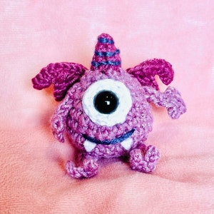 Purple People eater DIGITAL Amigurumi crochet pattern