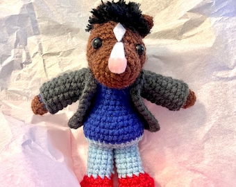 Bojack amigurumi patrón de crochet DIGITAL