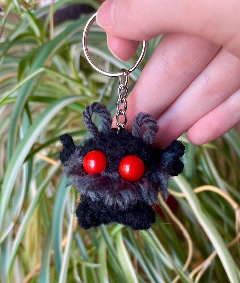 Mothman Key Chain Chonky Mothman Keychain/clip - Etsy