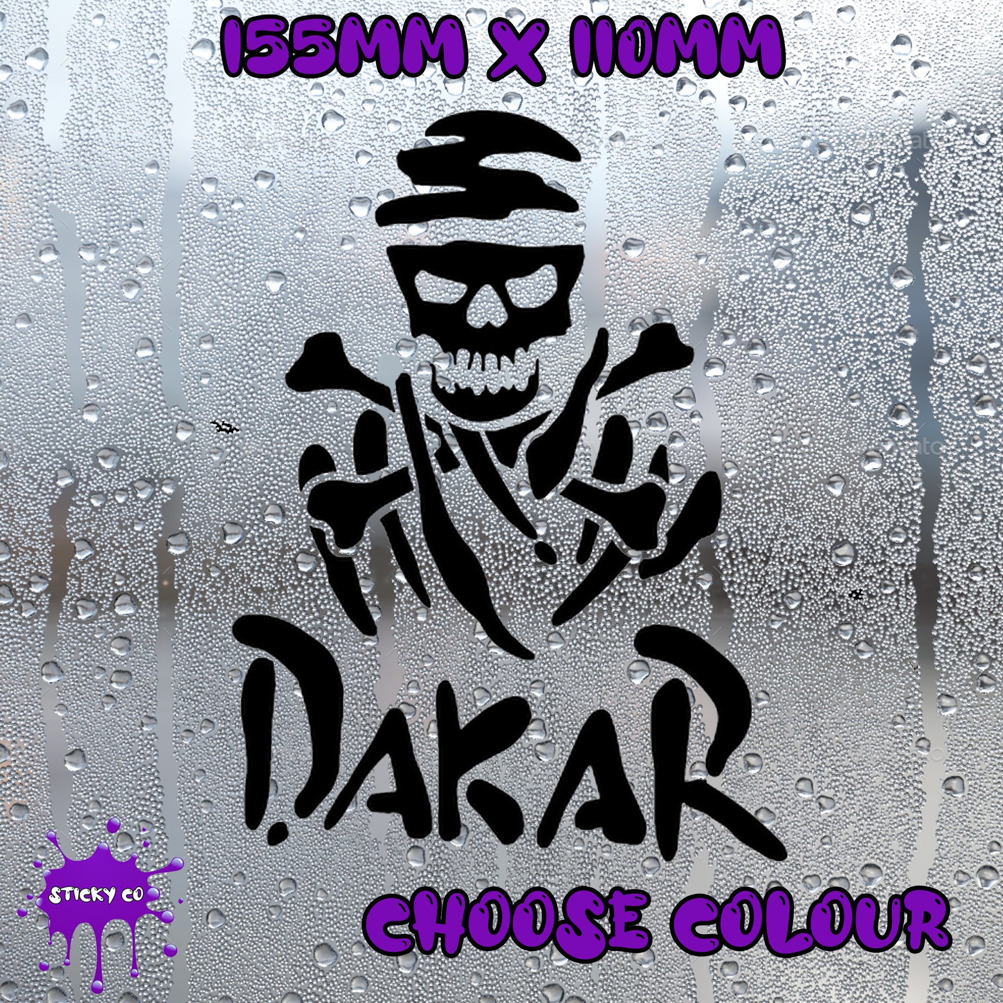 Dakar Rally Car Sticker Window Sticker Bumper Decal Vinyl Etsy