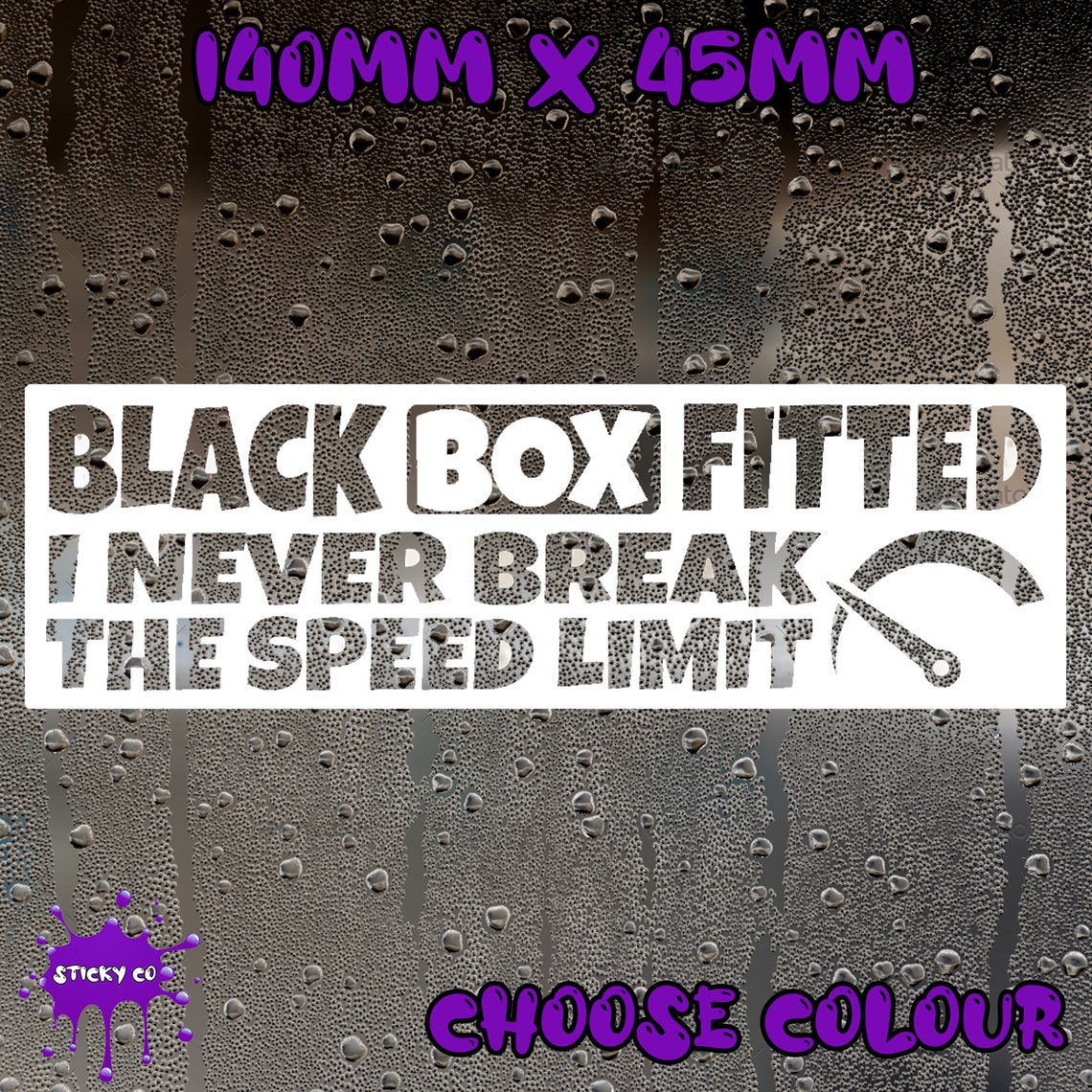 Funny Black Box Fitted Sticker Car Stickers Bumper Etsy