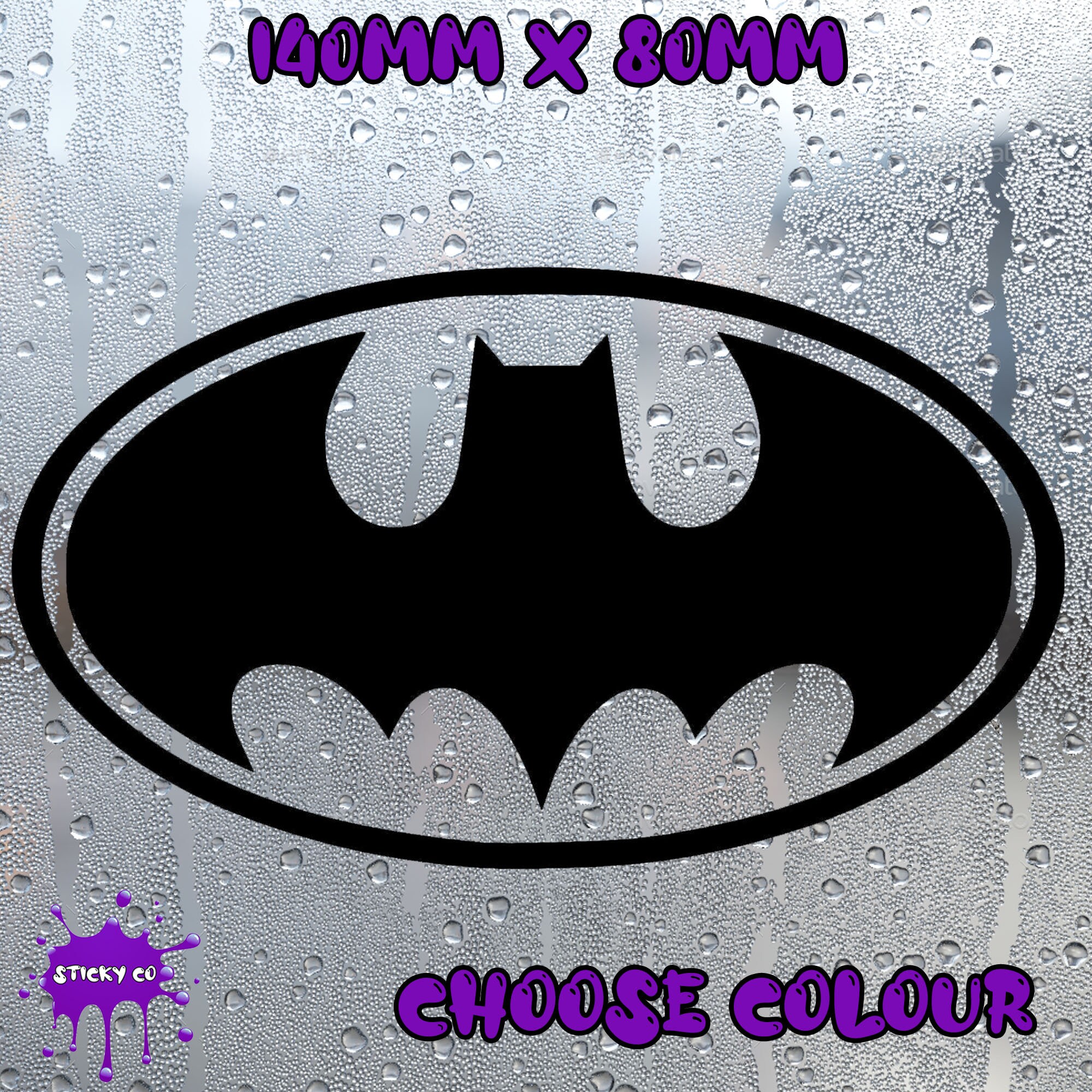 Batman Car Sticker Window Sticker Bumper Decal Vinyl Dub JDM Etsy