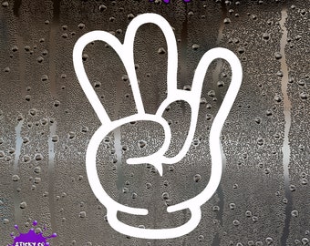 Hand Gesture Sticker Etsy