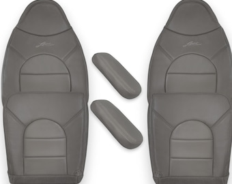 Ford F250-F550 Lariat Driver Seat Cover, Medium Graphite Gray (1998-2000) (Made in USA)