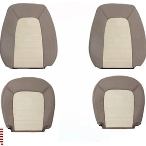 Leather Seat Cover: 2002-2005 Ford Explorer Eddie Bauer, 2-Tone Tan (Made in USA)