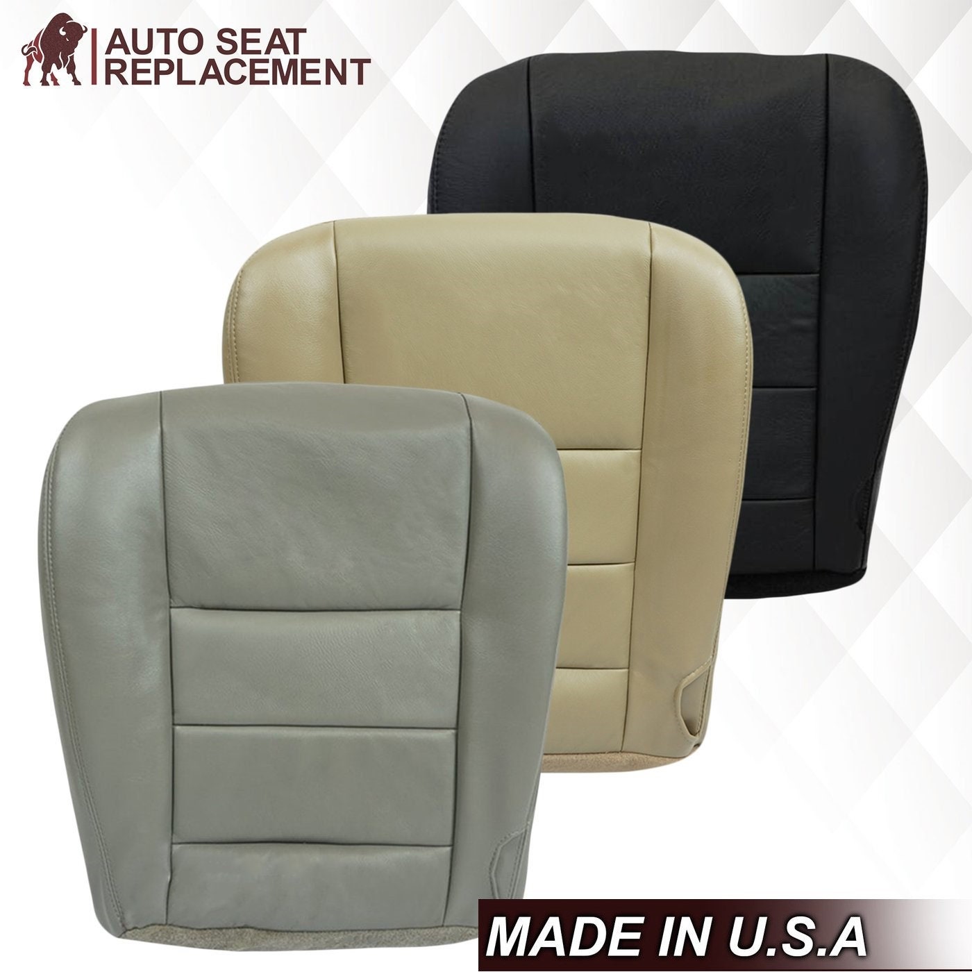 Blue Dragon Xbox 360 Cubierta De Asiento Inferior Para Conductor Ford F250-F350 Super Duty 2002-2007 - Color Bronceado, Piel Sintética Buccaneer Ps2