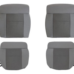 2004 2005 2006 Ford F150 Lariat OEM Seat Cover Replacement in 2 Tone Gray Cloth ( Made In USA )