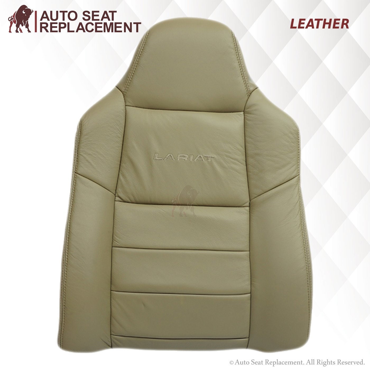 99-07 For Ford F250 F350 Excursion Lariat Leather Seat Armrest Cover Dark Beige - View #10