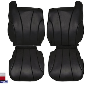 Chevy Silverado Work Truck Seat Cover: Graphite Gray Synthetic Leather (1999-2002)