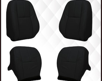 GMC Yukon Sierra Ebony Black Vinyl Seat Cover (2007-2014) - Made in USA