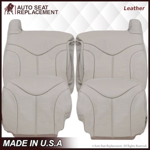 GMC Yukon XL Leather Seat Cover Replacement (Shale Tan, 2000-2002) - Made in USA