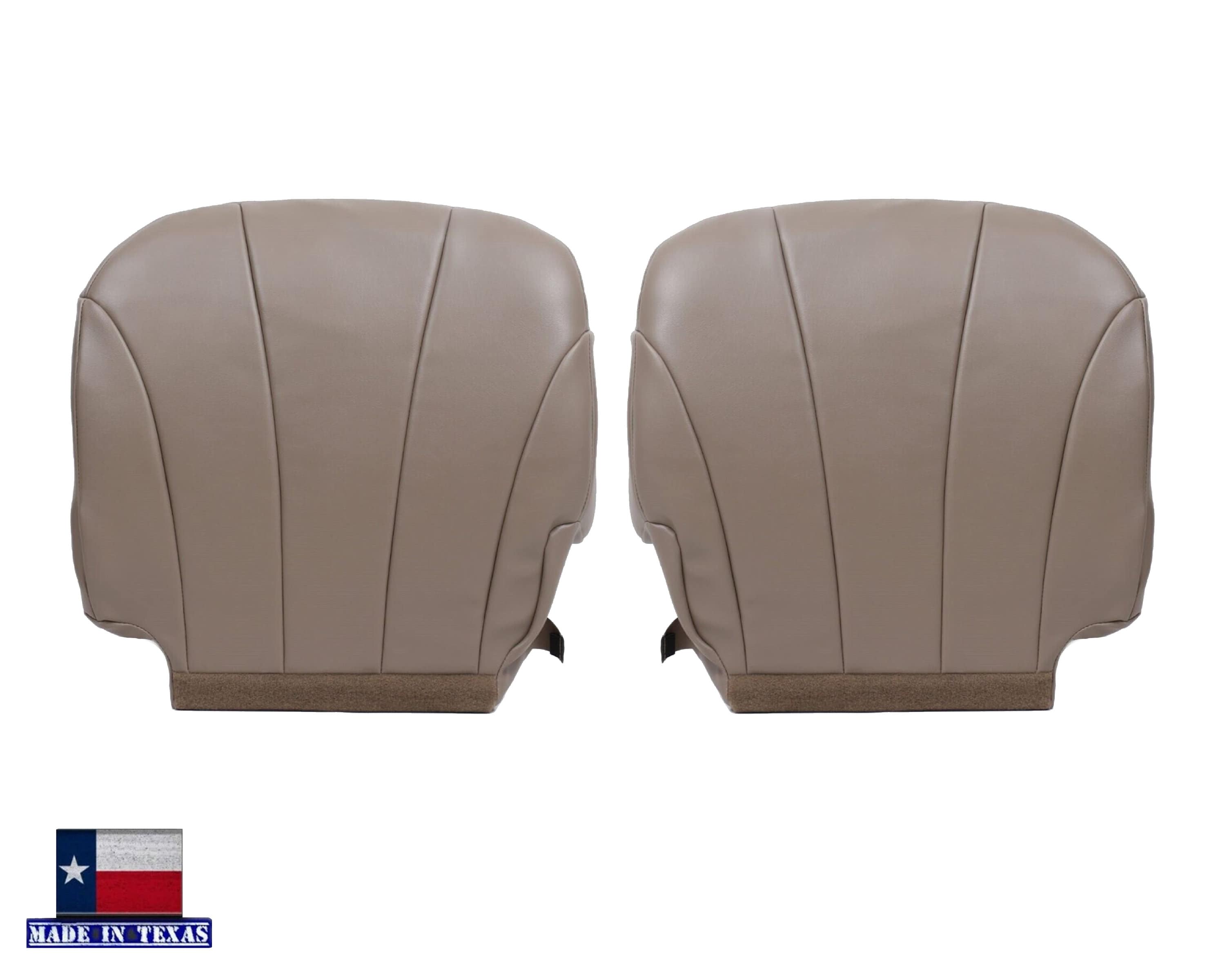 Driver Side Bottom Seat Cover For Chevy Tahoe Suburban 2000-2002 | Tan Vinyl