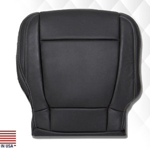 For 2015 2016 2017 2018 2019 2020 2021 Ford F150 Super Crew Perforated Bottom Seat Cover In Black Vinyl (Made in USA)