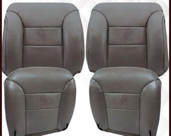 Chevy Tahoe Suburban Silverado Seat Cover Replacement: Pewter Gray Vinyl, 1995-1999, Made in USA