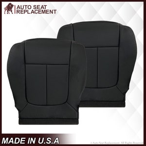 2009 2010 2011 2012 Ford F150 Lariat Perforated Bottom Replacement Seat Cover In Vinyl, Charcoal Black ( Made In USA )