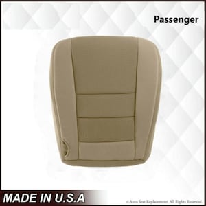 Ford F250 Lariat Pebble Tan Cloth Driver Seat Cover (2004-2007) - Made in USA
