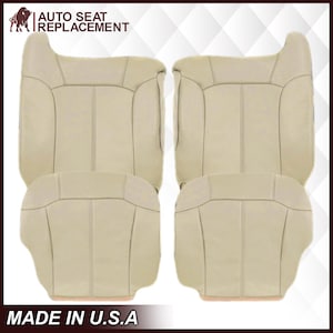 Chevy Silverado Suburban Leather Seat Cover Replacement - Light Shale Tan - Made in USA