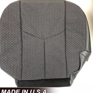 Dark Pewter Gray Cloth Seat Cover: Chevy Silverado GMC Sierra (2003-2007)
