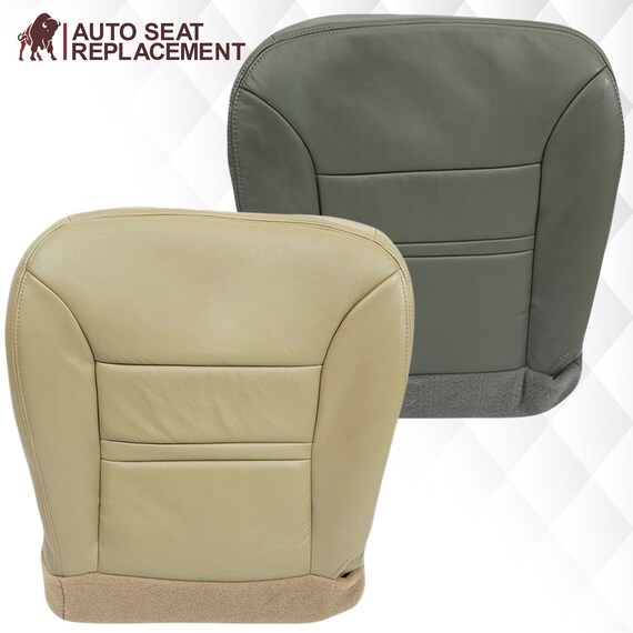Custom Fit 2000-2001 Ford Excursion Limited Synthetic Leather Seat Cover – Medium Graphite Gray, Front Driver & Passenger