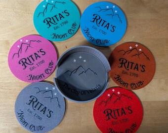 Rita's Night Cloud (ACOTAR inspired) coaster set